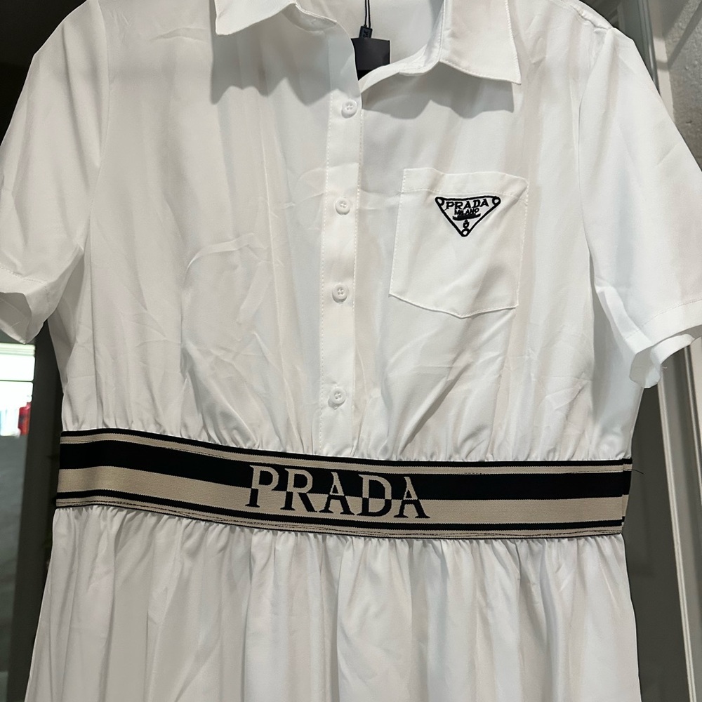 Fashion white Women's Dress size L - Picture 3 of 6